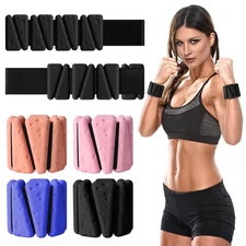 Wrist Weights Set of 2, Adjustable Wrist Ankle Weights for Women and Men, Sil...