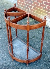 Antique mahogany stick stand 19th century country house large size umbrella hall