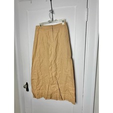 Vintage Y2K Apostrophe Fairy Bohemian Mid-rise Brown Long Maxi Skirt Women's 10