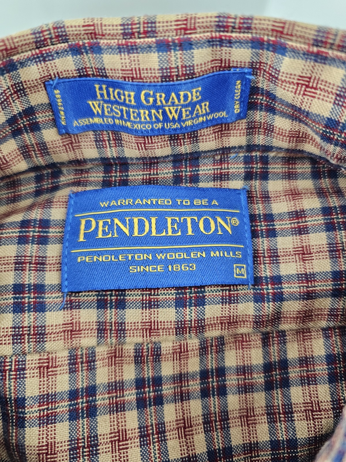 NICE Pendleton High Grade Western Wear Pearl Snap… - image 3