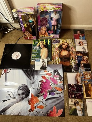 Britney Spears Bundle inc Rare Anticipating CD, Tour Programme & Dolls 