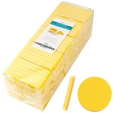 Appearus Compressed PVA Facial Sponges 240 Pack 240 Count (Pack of 1), Yellow 
