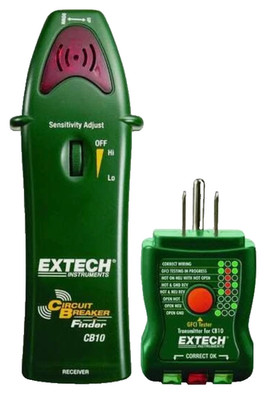 Extech AC Circuit Breaker Finder CB10 tester with manual sensitivity adjustment