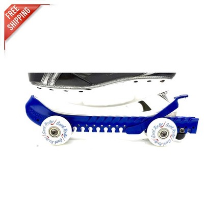 Step-In Ice Skate Guards for All Sizes - Polyurethane Wheels, Easy to Use