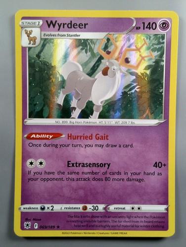Pokemon TCG Wyrdeer 069/189 Astral Radiance NM