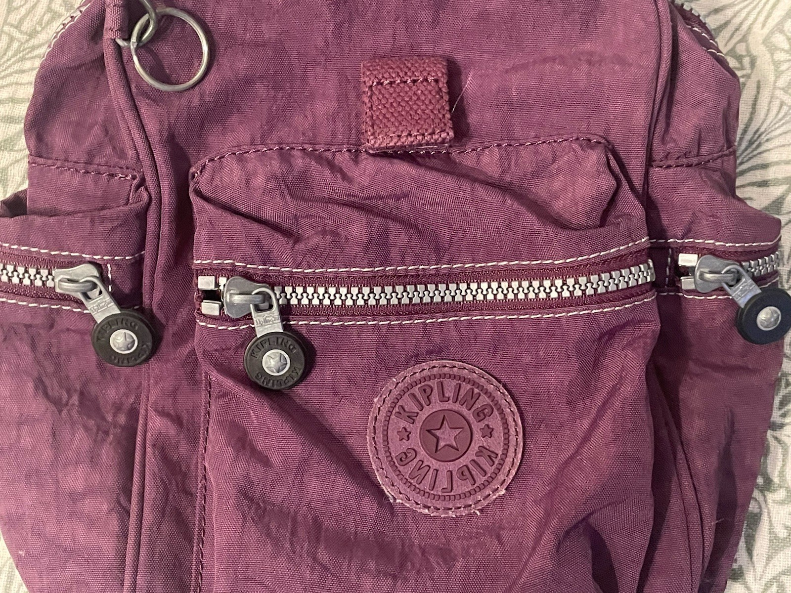 Kipling Small Purple Backpack - image 7