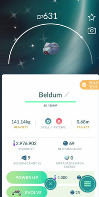 Pokemon Shiny Beldum Guaranteed 100% Lucky Trade  Go