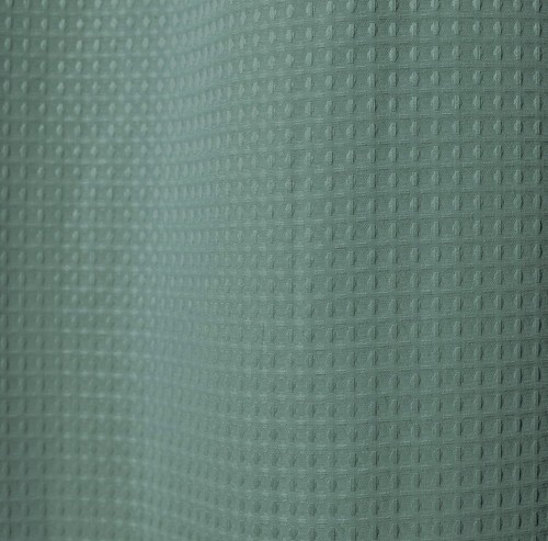 HAKENLOSER Waffelmuster Duschvorhang 71" x 74" wasserabweisend in Meerblau NEU - Bild 6 von 9