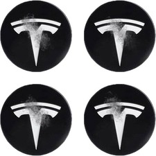 4 PCS Wheel Center Hub Cap Sticker for Model 3 / Model Y, Wheel Rim Cover 2.2  C