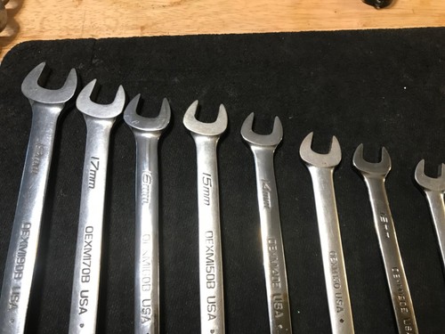 9 Piece Snap On Tools 12 Point Metric Combination 10-19mm Wrench Set OEXM - Bild 7 von 10