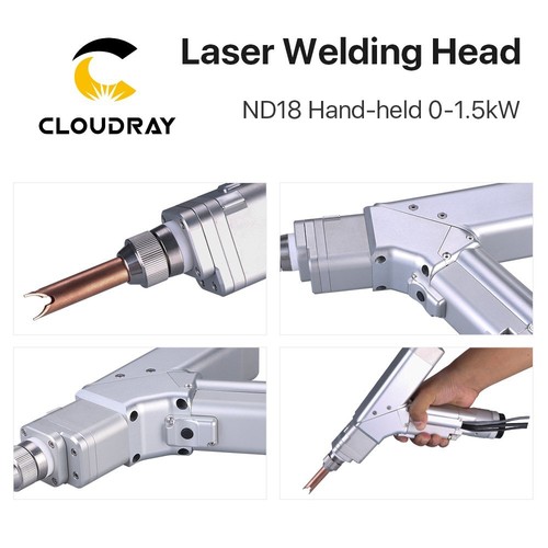 Cabezal de soldadura láser WSX 0-1.5KW ND18 de mano con conector QBH para láser de fibra - Imagen 3 de 7