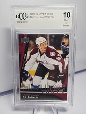 2009-10 UPPER DECK YOUNG GUNS T.J. GALIARDI #241 ROOKIE BCCG 10 MINT