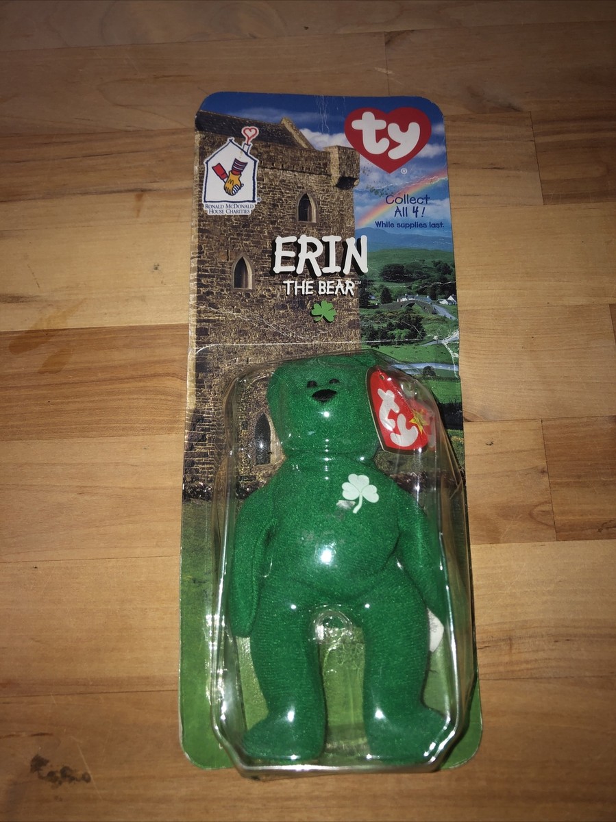 Erin The Bear 1997 McDonalds Ty Beanie Baby 1993 OakBrook