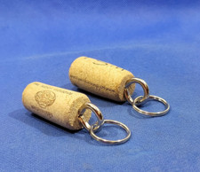 Floating Keychain Boat keys Swimming Pool Vintage Wine Cork Keyring lot Of 2