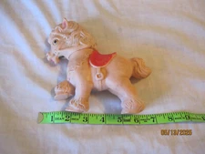 Vintage rubber squeaker horse toy The Sun Rubber C0.