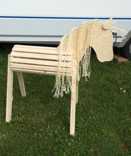 Voltigierpferd, Holzpferd, Holzpony, Spielpferd, Sattelbock Neu , Sonderaktion !
