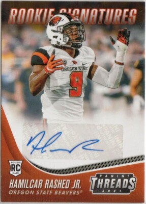 Hamilcar Rashed Logo HAMILCAR RASHED 2021 PANINI CHRONICLES DRAFT PICKS THREADS ROOKIE ...