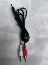 Sony Audio Cable 3.5mm to 2 RCA Male 1/8" 2 RCA Stereo Aux Y Splitter 3FT