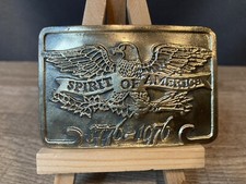 Belt Buckle Copper Spirit of America 1776-1976 USA Freedom