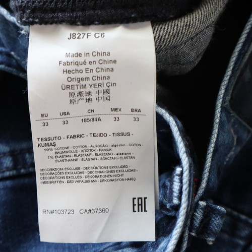 Armani Jeans Mens 33 J31 Regular 5-Pocket Stretch Flex Denim Blue - Picture 9 of 9