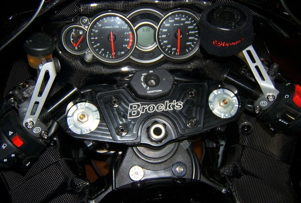 2008-2020 Suzuki Hayabusa (Busa) Brock's Performance Billet Тройной Зажим для Дерева - Изображение 3 из 3