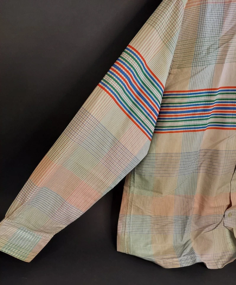 Camisa vintage Condessa Mara Itália botão para cima GG - Imagem 2 de 4