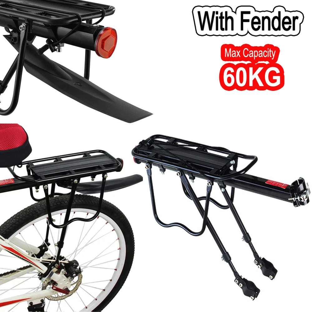 Adjustable Bike Cargo Rack With Fender Broad Cycling Pannier Bicycle Carrier