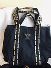 Versace Bag Black Tote Shoulder Purse Perfume Promo 2pc Bag New | eBay