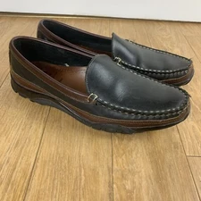 Allen Edmonds Boulder Venetian Slip-On Loafers Men 10D Moccasins Black/Brown