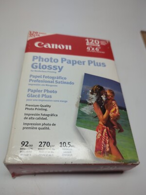 Canon 120 Sheets Photo Paper Plus Glossy New In Box SEALED NOS