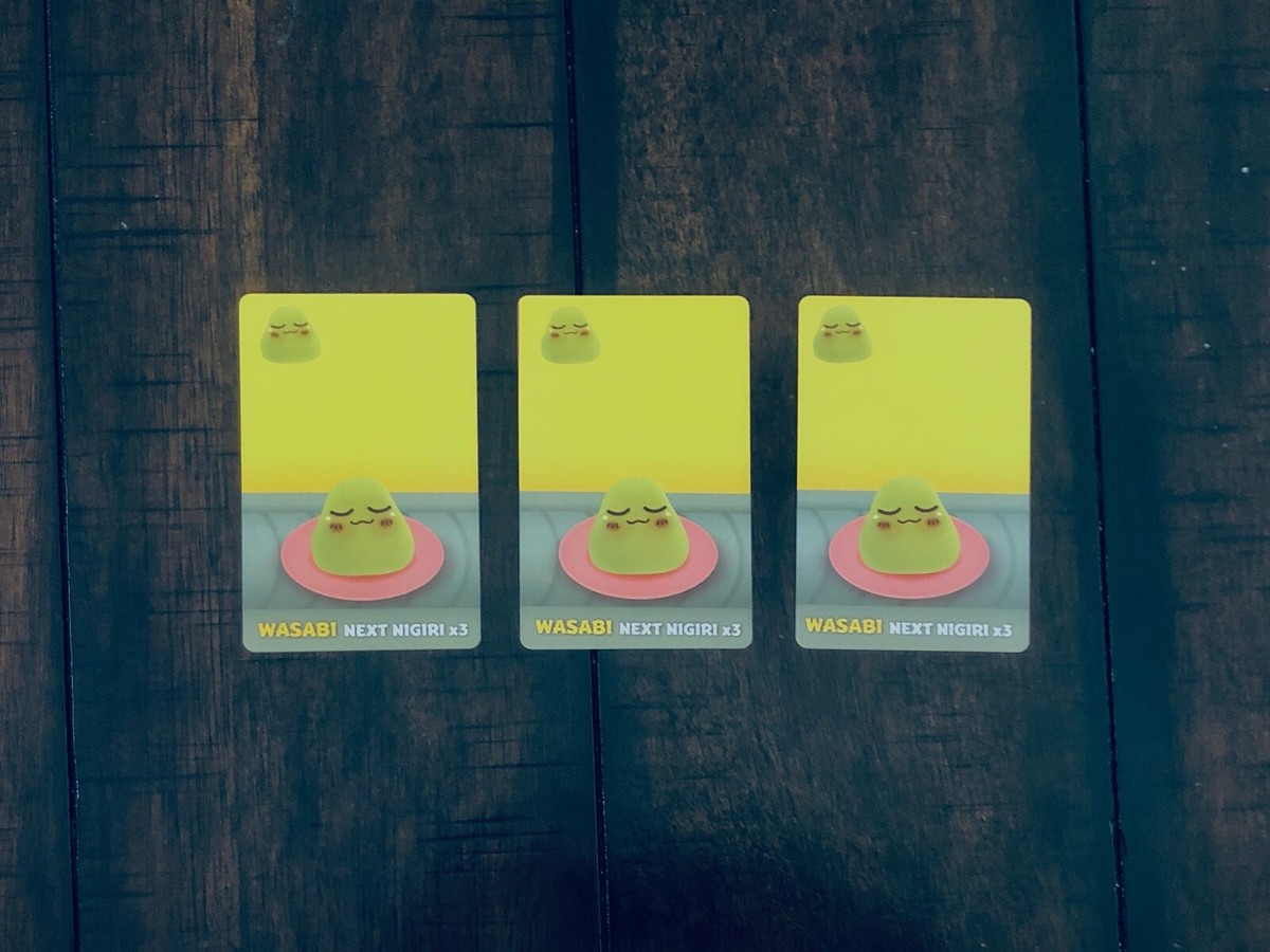 Sushi Go Party! 3 Count Wasabi Replacement Extra Cards Official