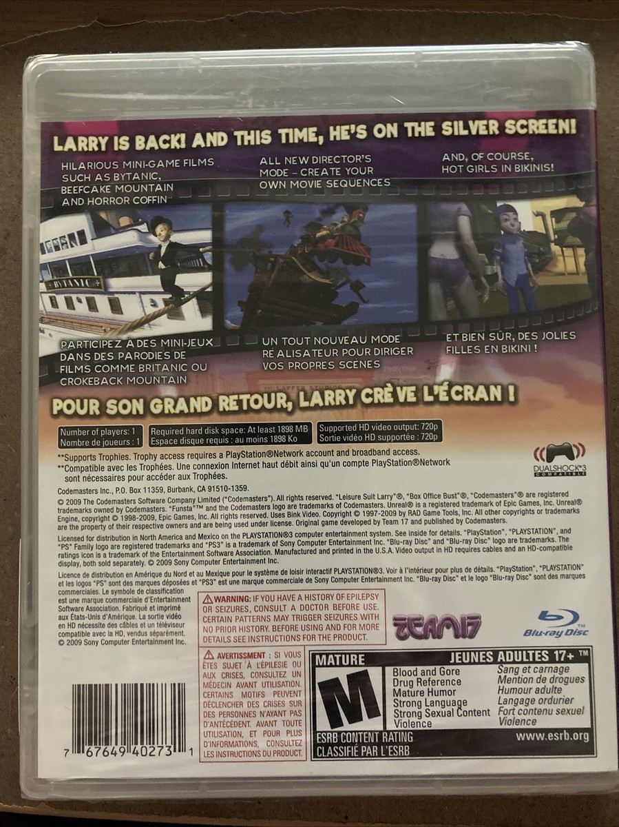 Leisure Suit Larry: Box Office Bust (Sony PlayStation 3