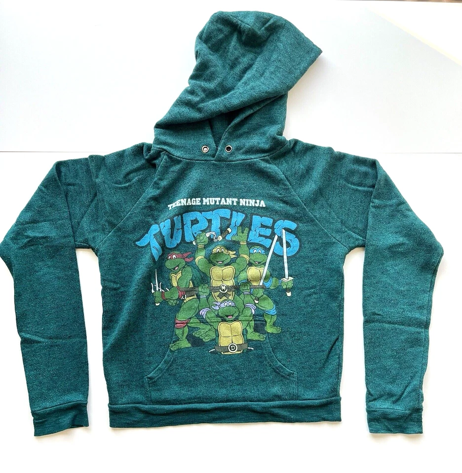 Sudadera con Capucha Teenage Mutant Ninja Turtle Talla Pequeña TMNT Verde Sudadera con Capucha Foto 2 de 4