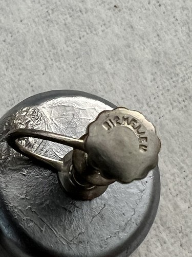 Sterling 925 Silver Vintage Richelieu Button Screw On Earrings 6.3 Grams - Picture 3 of 6