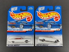 2x Lot 1964 Lincoln Continental Convertible 063 2000 First Editions Hot Wheels