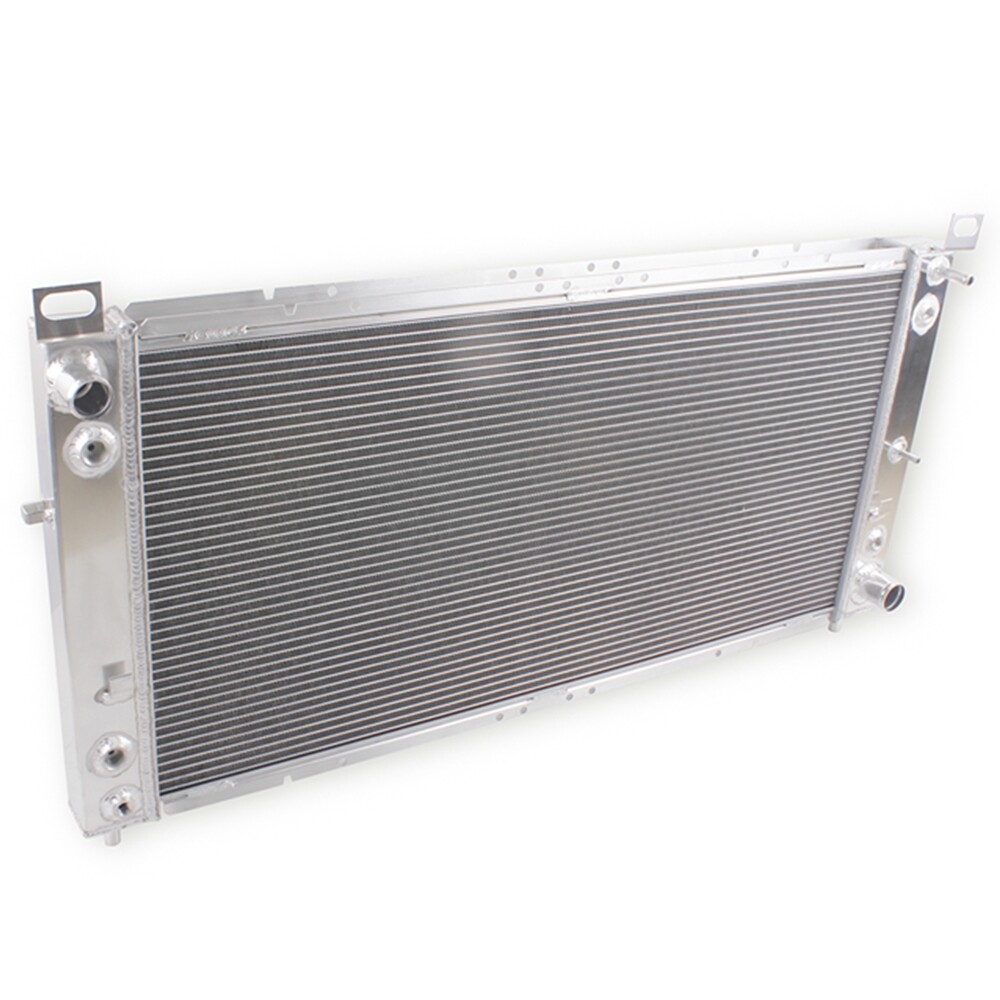 34" W 3 Row Aluminum Radiator for 1999-2013 GMC Sierra 1500 2500 3500 V8 - Thumbnail 9