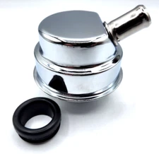 Mopar Chrysler Style Valve Cover Breather Chrome Plated 5/8" Vent W/ Grommet 440