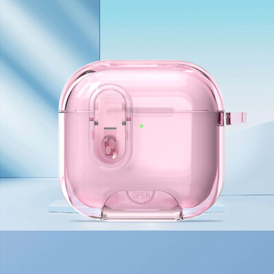 Pc Stossfest Klar Harten Stand Fall W/keychain Für Airpods 4/pro 2. Gen