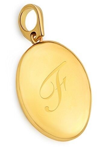 Brazalete dije cambiante enchapado en oro de 14 K con medallón inicial letra A a la Z del alfabeto - Imagen 8 de 12