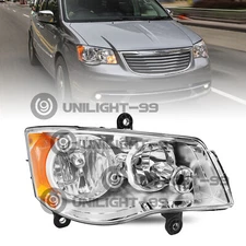 Right Side Headlight For 11-20 Dodge Grand Caravan 08-16 Chrysler Town&Country