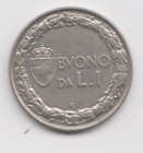 Italy 1922. 1 One Lira. Buono da L.1 Vittorio Emanuele III. KM# 62 — photo 2