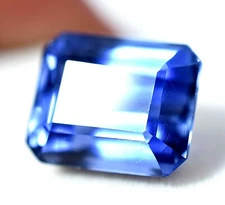 11.55 Ct Natural Kashmiri Sapphire GGL Certified 9 Mohs Sparkling Treated Gem 
