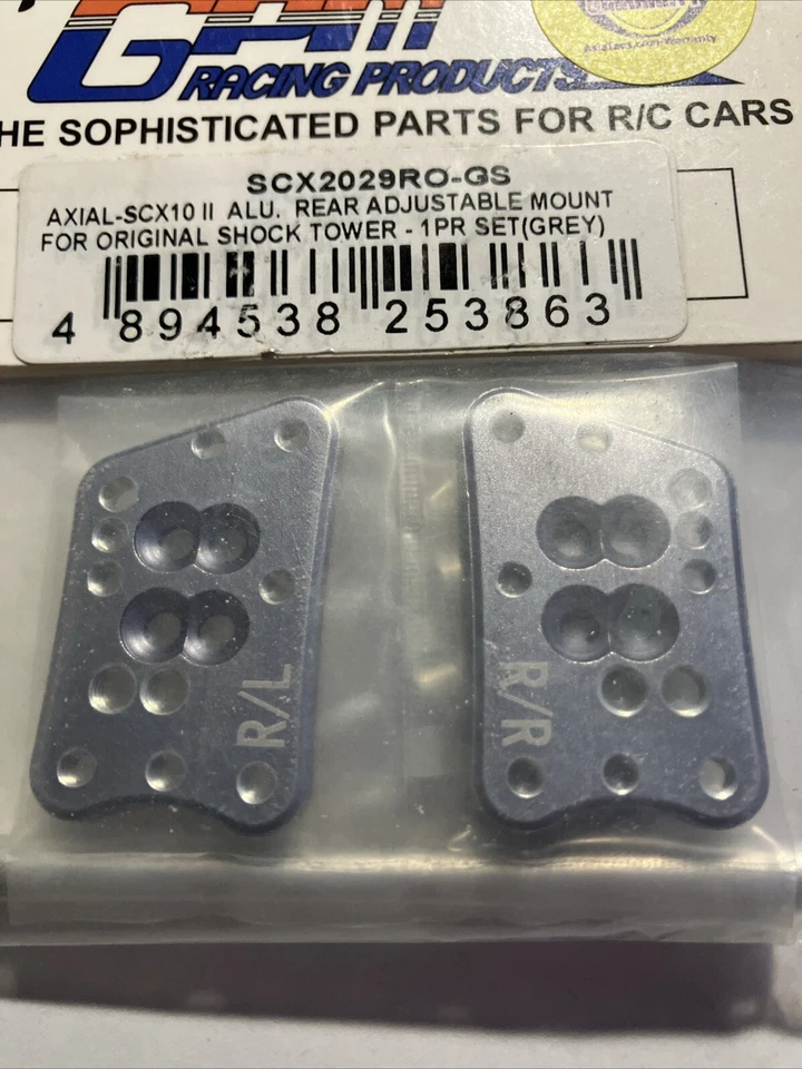 Soporte de torre de amortiguador trasero GPM SCX10 II SCX2029 y engranaje de transmisión SSCX2020T 20T Foto 4 de 4