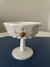 Westmoreland piatto caramelle piedistallo vetro latte fatto a mano uva con pannelli