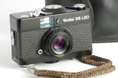 ROLLEI 35 LED TRIOTAR  FULL WORKING Film Point Shot RARE NEAR MINT BLACK CLA