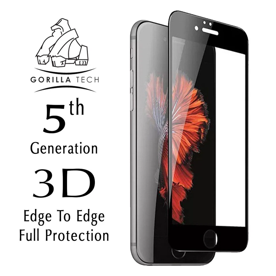 Protector de pantalla completa para iPhone 5D LCD completo de borde a borde cobertura de vidrio templado Foto 4 de 4