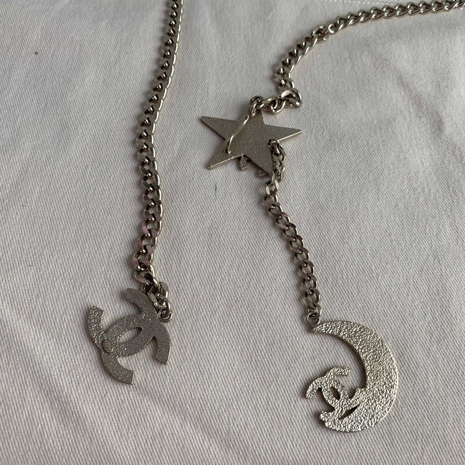 chanel moon and star necklace