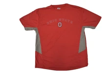 J. America Athletic Mens Ohio State Buckeyes Red Shirt New L
