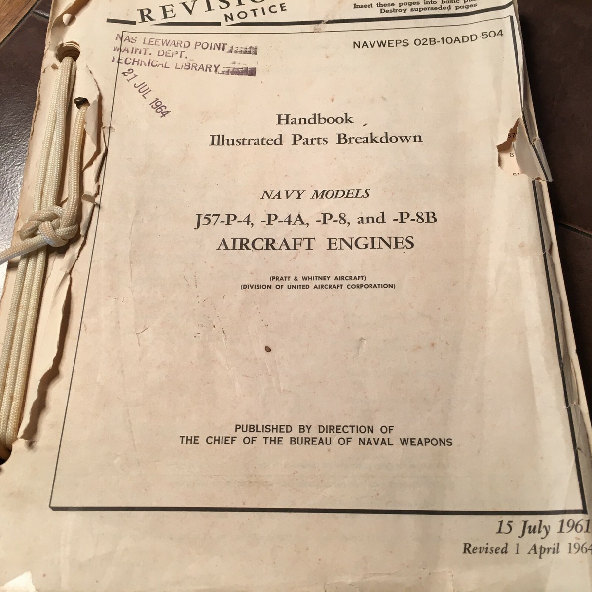 Pratt & Whitney J57-P-4/4A, J57-P-8/8B Parts Manual | eBay