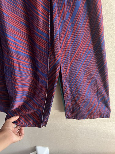 Vestido midi de seda sin mangas cuello en V envolvente DVF Diane Von Furstenberg talla 0 - Imagen 4 de 6